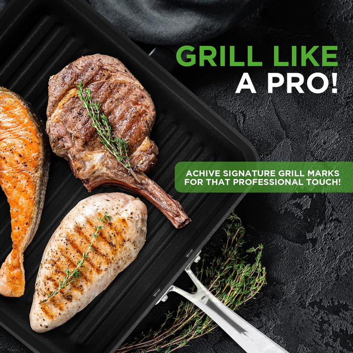 Hard-Anodized Nonstick Grill & Griddle