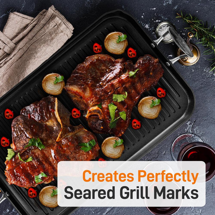 Hard-Anodized Nonstick Grill & Griddle