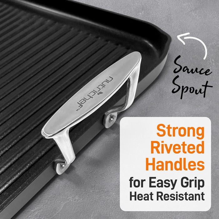 Hard-Anodized Nonstick Grill & Griddle