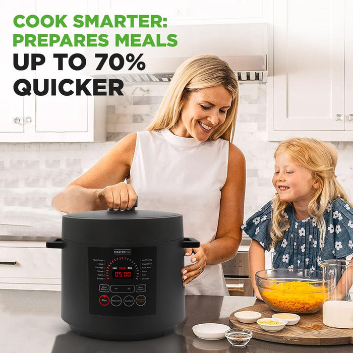 Electric Pressure Cooker 6QT Fast Cooking Stainless Steel