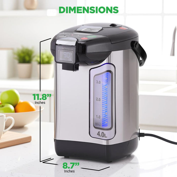 4L Digital Hot Water Dispenser - Instant Water Boiler / Water Heater, Auto Dispense Safety Lock,(4.227 Quarts)