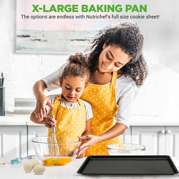 Non-Stick Mega Bake Pan - Stylish Metallic Coating, Dishwasher Safe And Pfoa, Pfos, Ptfe Free