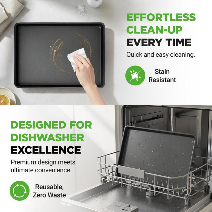 Nonstick XL Baking Pan 22"x16" Carbon Steel Dishwasher Safe