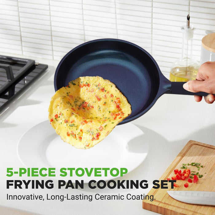 5-Piece Nonstick Frying Pan Set - Thumbnail 3