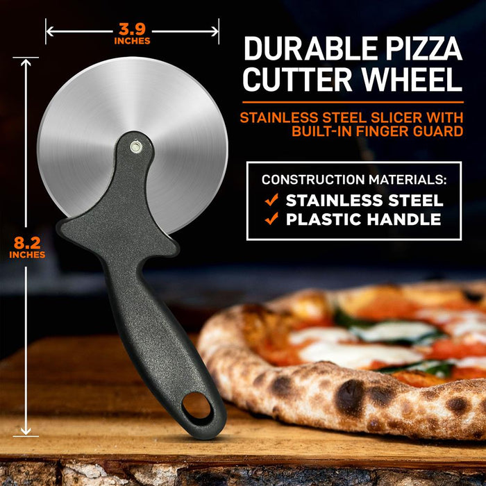 Durable Pizza Cutter Wheel - Stainless Steel Slicer With Built-In Finger Guard (Compatible With Nutrichef Model Number: Ncpizovn)