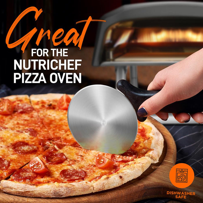 Durable Pizza Cutter Wheel - Stainless Steel Slicer With Built-In Finger Guard (Compatible With Nutrichef Model Number: Ncpizovn)