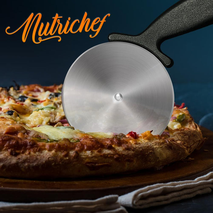 Durable Pizza Cutter Wheel - Stainless Steel Slicer With Built-In Finger Guard (Compatible With Nutrichef Model Number: Ncpizovn)