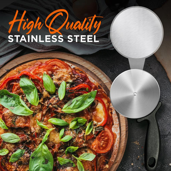 Durable Pizza Cutter Wheel - Stainless Steel Slicer With Built-In Finger Guard (Compatible With Nutrichef Model Number: Ncpizovn)