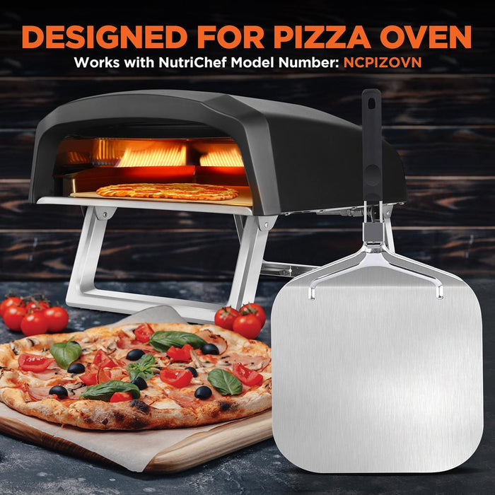 Pizza Peel For Oven And Grill -  Durable And Safe Aluminum Base With Stainless Steel Handle (Compatible With Nutrichef Model Number: Ncpizovn)