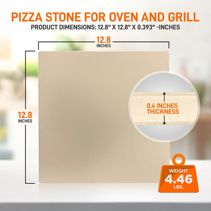 Pizza Stone For Oven And Grill - Durable And Safe Baking Stone For Grill, Thermal Shock Resistant Cooking Stone (Compatible With Nutrichef Model Number: Ncpizovn)