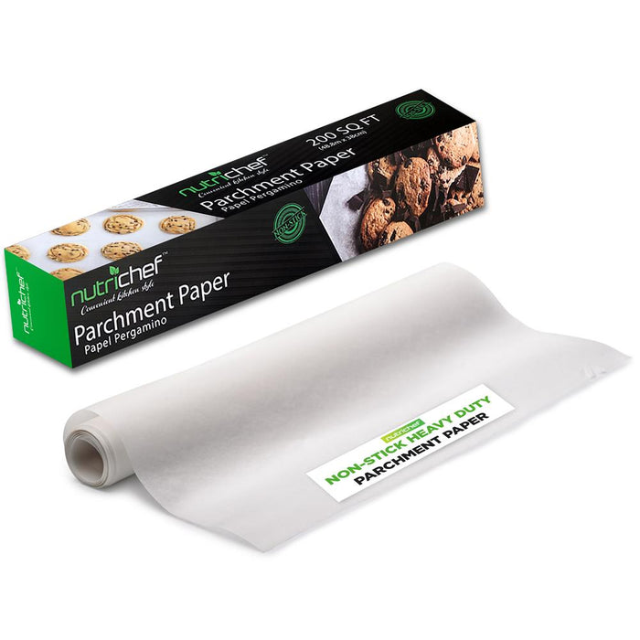 200 Sq. Ft. Heavy Duty Parchment Paper Roll For Baking, Easy To Cut & Non-Stick Cooking Paper For Bread, Cookies, Air Fryer, Steaming, Grilling