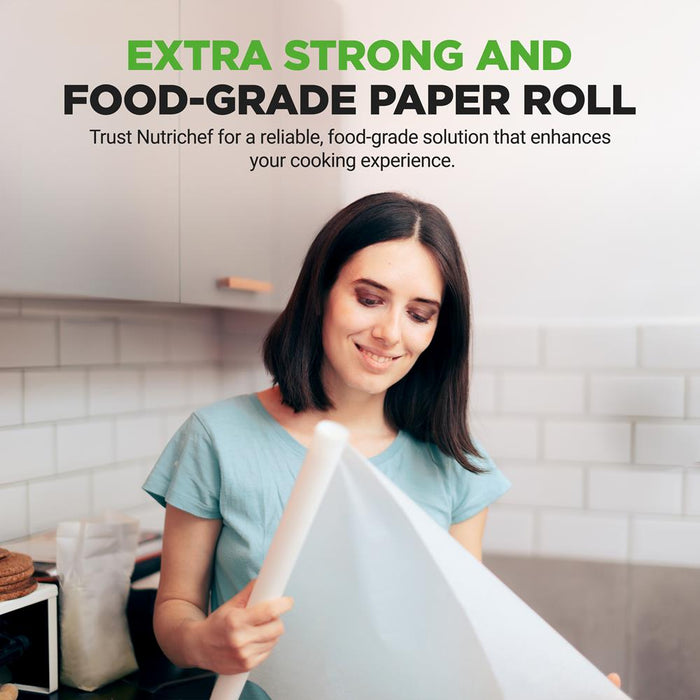 200 Sq. Ft. Heavy Duty Parchment Paper Roll For Baking, Easy To Cut & Non-Stick Cooking Paper For Bread, Cookies, Air Fryer, Steaming, Grilling