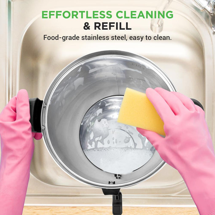 19L Water Boiler & Dispenser, Quick Heat, Stainless Steel, Silver