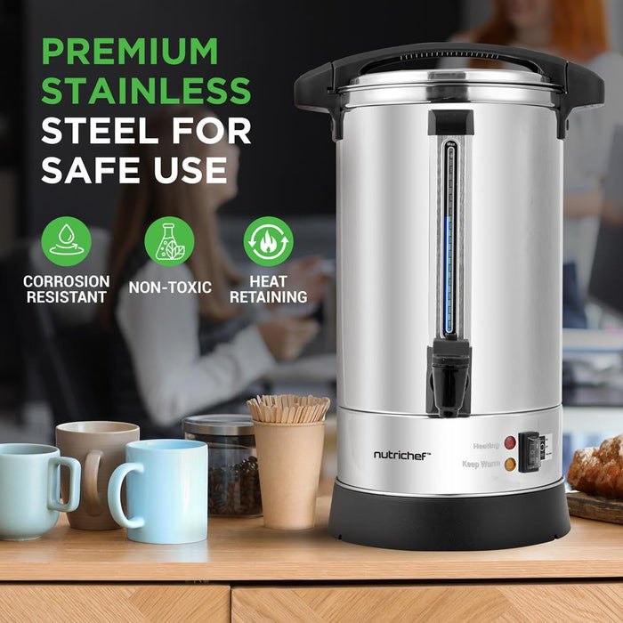 8L Water Boiler & Dispenser, Consistent Heat, Stainless Steel, Silver