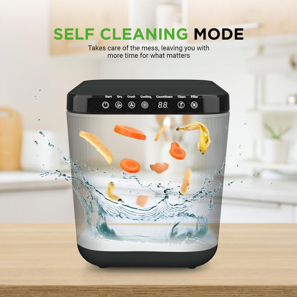 3L Electric Kitchen Composter - Efficient Waste Breakdown, Grey ...