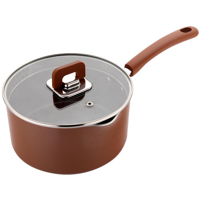 Saucepan Pot With Lid - Non-Stick Stylish Kitchen Cookware With Foldable Knob, 3.1 Quart, Works With Model: Nccwstkbr (Brown)