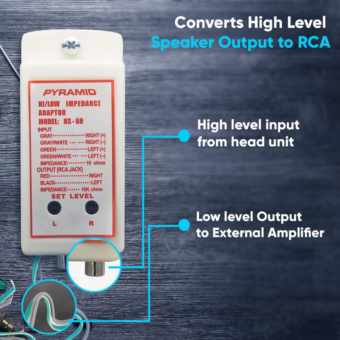 High To Low Level Impedance Adaptor