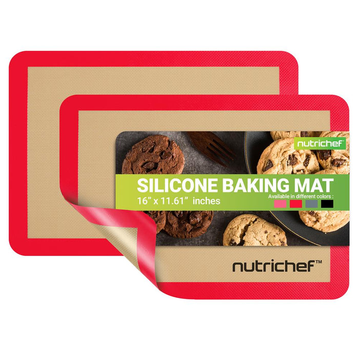 Silicone Baking Sheet - Reusable, Easy & Convenient, Nonstick Matt Used For Oven - (Red)