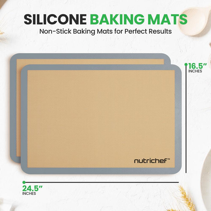 Silicone Baking Sheet - Reusable, Easy & Convenient, Nonstick Matt Used For Oven - (Grey)