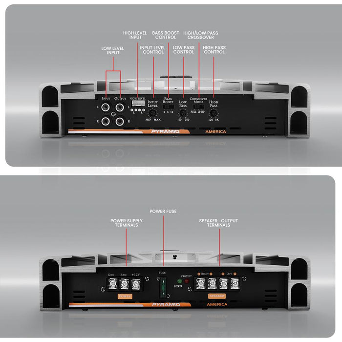 5000 Watt 2 Channel Bridgeable Mosfet Amplifier