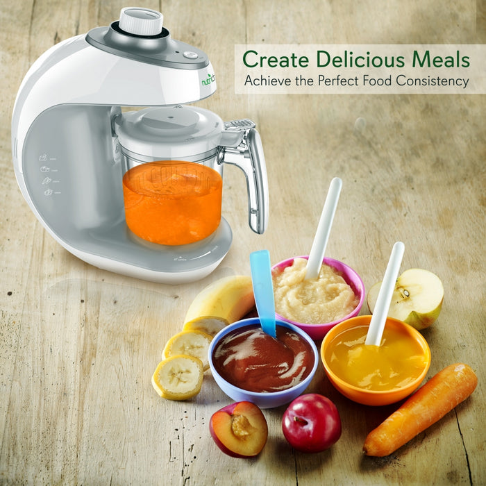 Baby Food Maker - Electric Baby Food Processor, Blender & Food Steamer With Puree Pulse Blending