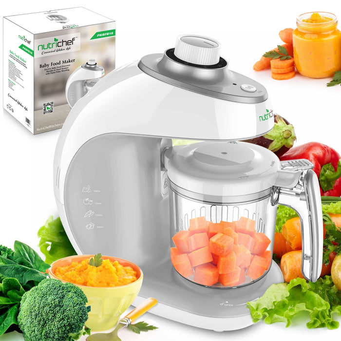 Baby Food Maker - Electric Baby Food Processor, Blender & Food Steamer With Puree Pulse Blending