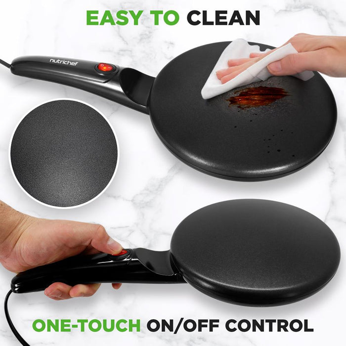 Countertop Crepe Maker - Electric Griddle Hot Plate Kitchen Cooktop