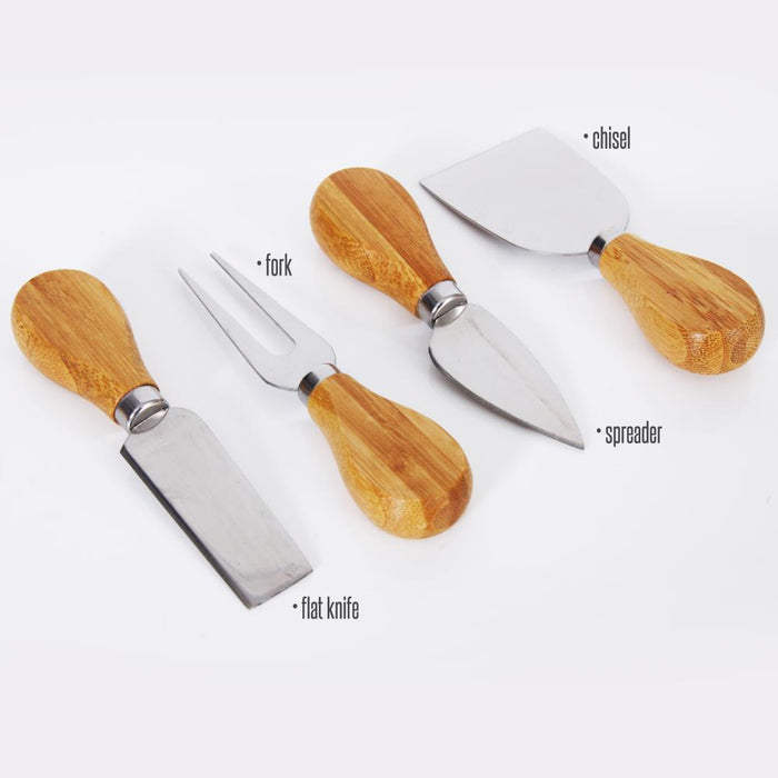 Bamboo Cheese Board & Cutlery Set