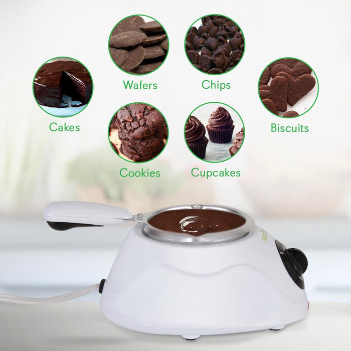 Electric Chocolate Melting And Warming Fondue Set