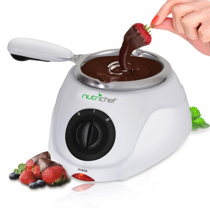 Electric Chocolate Melting And Warming Fondue Set