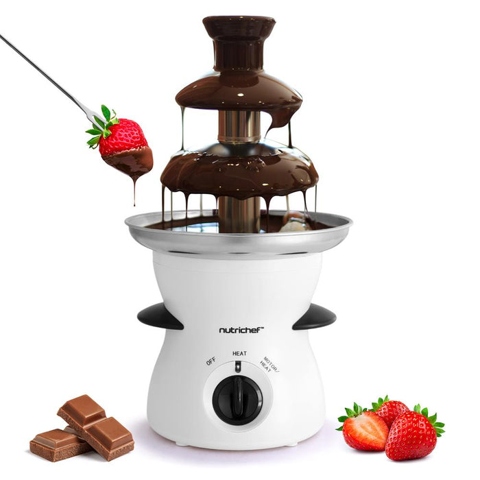 Fontaine à Fondue Au Chocolat à 3 Niveaux De De 1,5 Lb (680 G) Par Total Chef TCCFS02 - 5