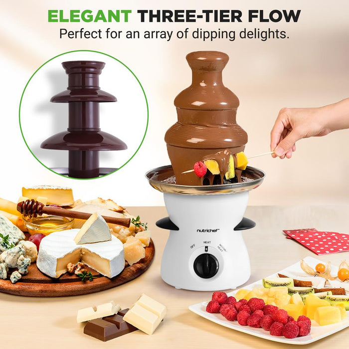 Electric Chocolate Fondue Pot Countertop Chocolate Fondue Maker