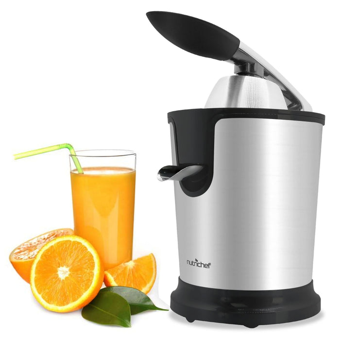 Electric Juice Press Orange Juicer Citrus Squeezer With Manual Juice NutriChef Kitchen