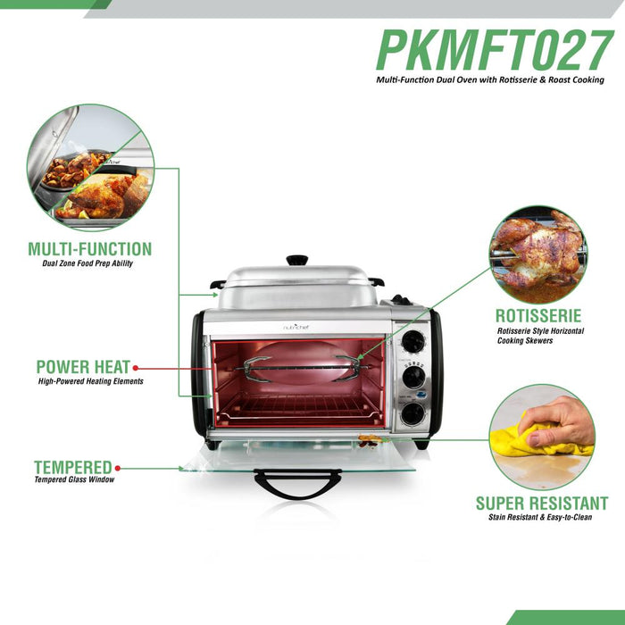 Multi-Function Dual Oven With Rotisserie & Roast Cooking