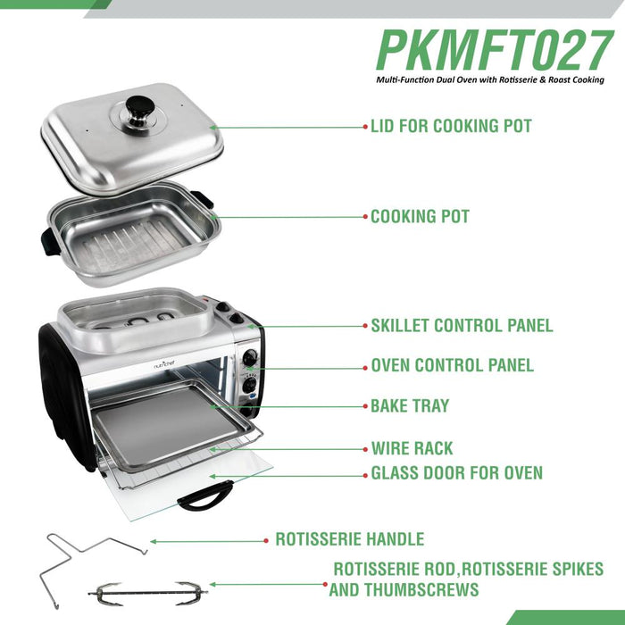 Multi-Function Dual Oven With Rotisserie & Roast Cooking