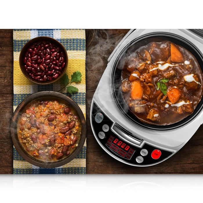 Electric Multi-Cooker, Digital Multifunction Rice Cooker & Food Steamer