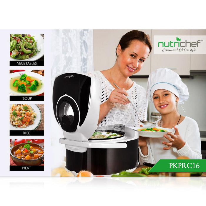 Electric Multi-Cooker, Digital Multifunction Rice Cooker & Food Steamer