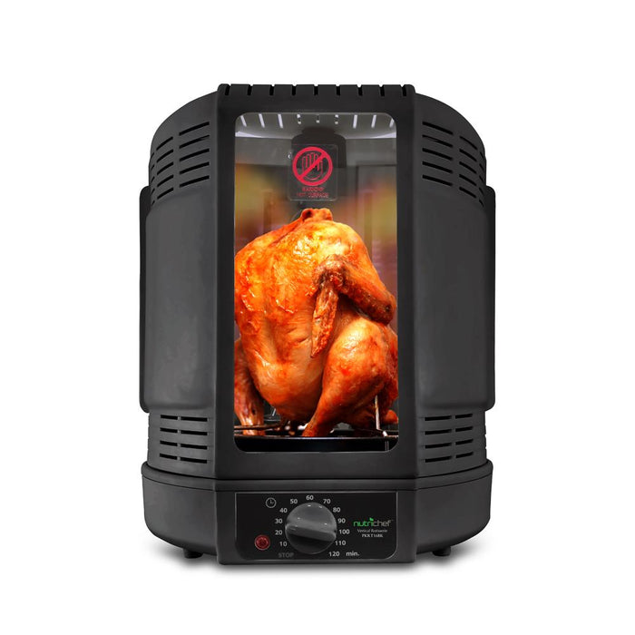 Vertical Countertop Rotisserie Rotating Oven (Black)