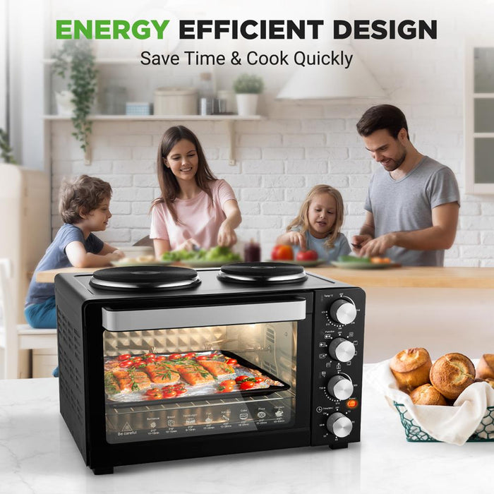 Multi-Function Convection Oven Counter Top Rotisserie Toaster