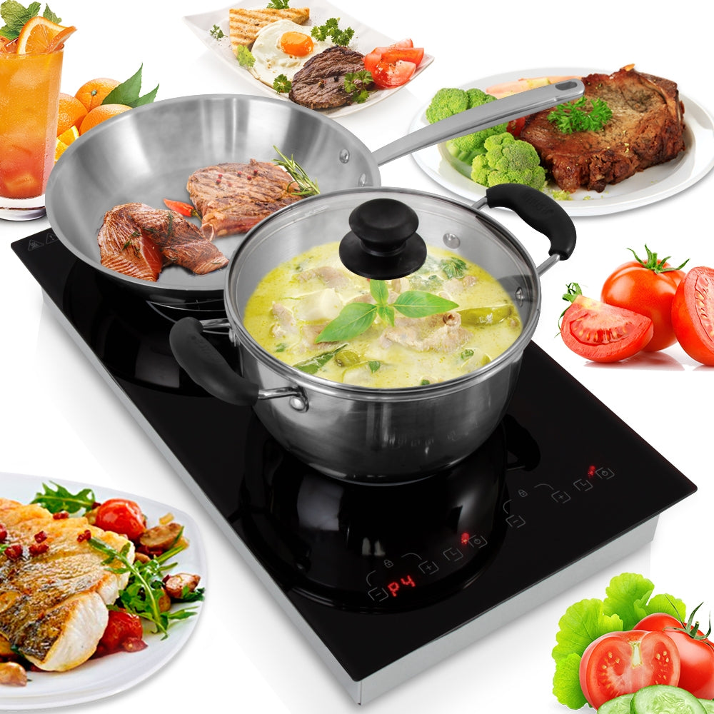 Dual Induction Cooktop Double Countertop Burner With Digital