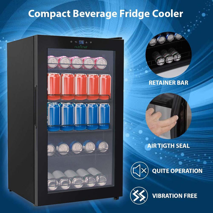Compact Beverage Fridge Cooler