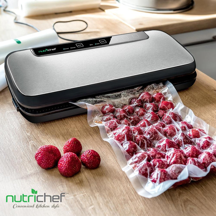 Automatic Vacuum Sealer System - Electric Air Sealing Food Preserver With Stainless Steel Housing