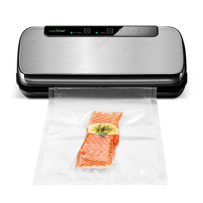 Automatic Vacuum Sealer System - Electric Air Sealing Food Preserver With Stainless Steel Housing