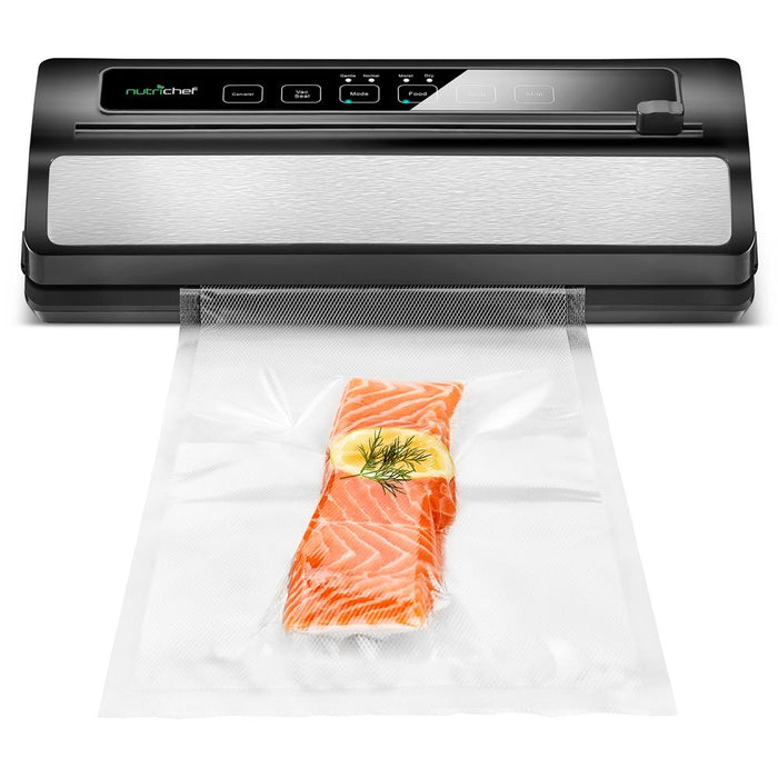 Automatic Food Vacuum Sealer - Electric Air Sealing Preserver System With Reusable Vacuum Food Bags