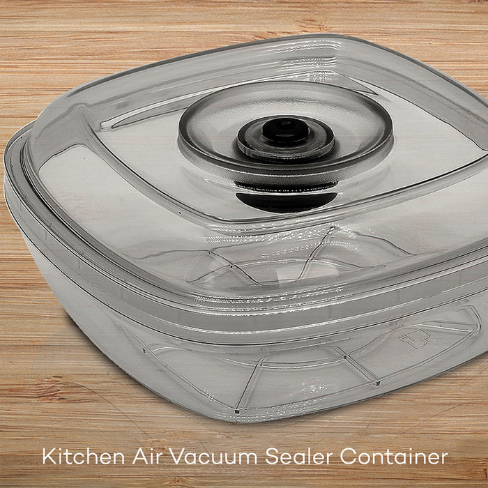 Kitchen Air Vacuum Sealer Container - Air Sealing Food Canister Accessory (1+ Liter)