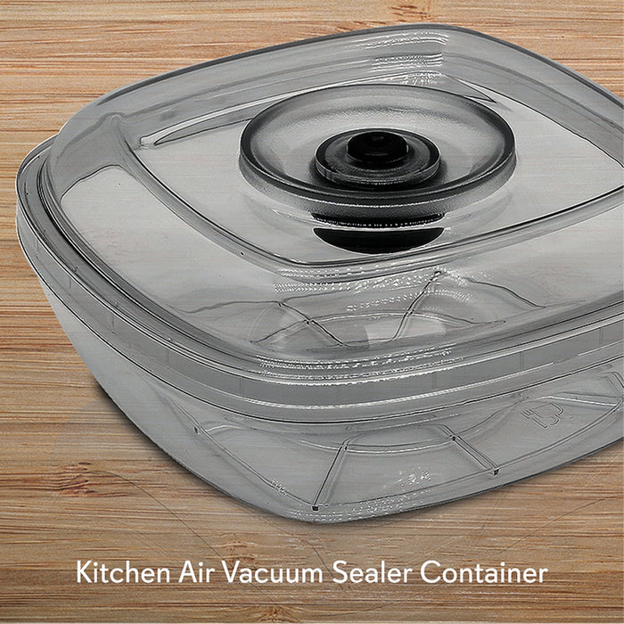 Kitchen Air Vacuum Sealer Container - Air Sealing Food Canister Accessory (2+ Liter)