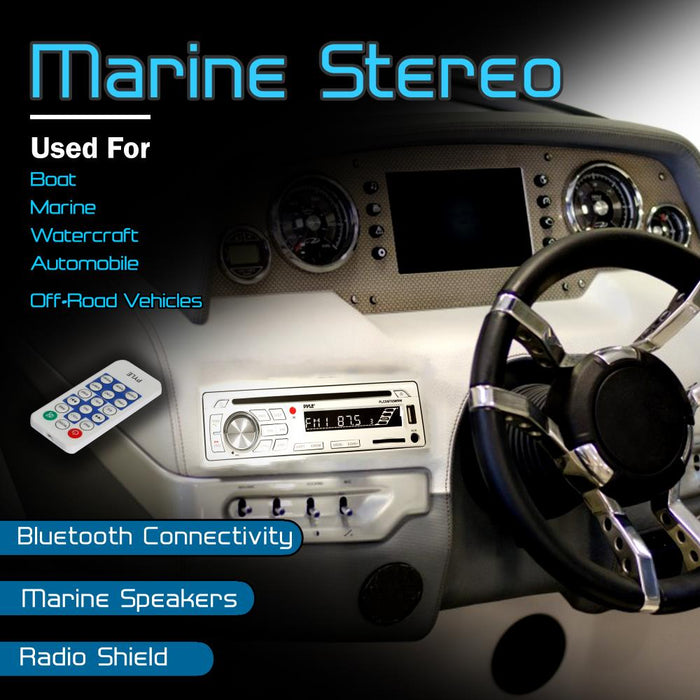 Bluetooth Marine offers Stereo Radio Reciver & Waterproof Speaker Kit