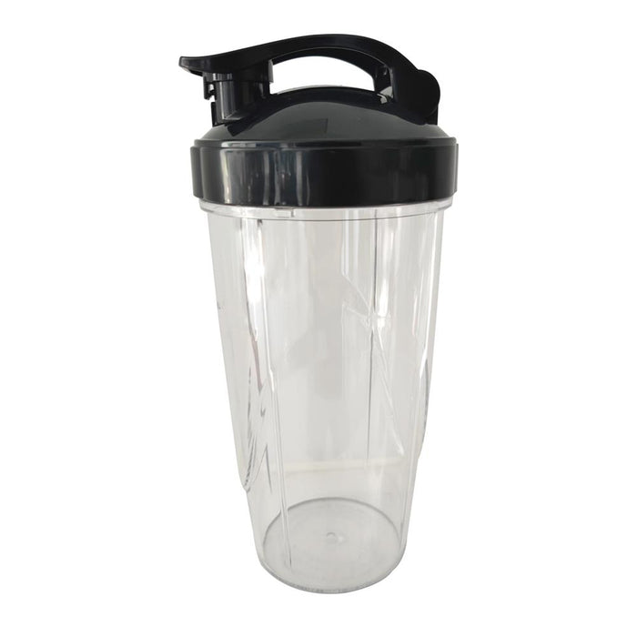 Large Blend Cup With Gray Flip Top Lid Replacement Part - Used For Nutrichef Model Number: Ncbl12 (Black)