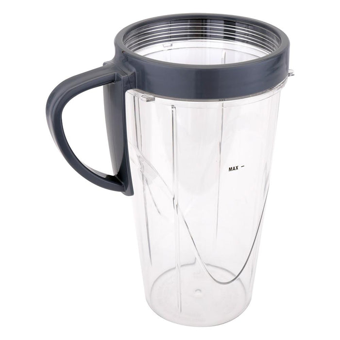 Large Blend Cup With Gray Flip Top Lid Replacement Part - Used For Nutrichef Model Number: Ncbl90 (Gray)