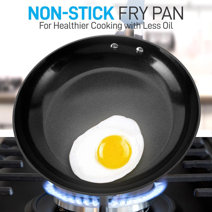 11'' Large Fry Pan - Stylish Kitchen Cookware With Elegant Diamond Pattern, Non-Stick (Works With Model: Nccw11Bd)